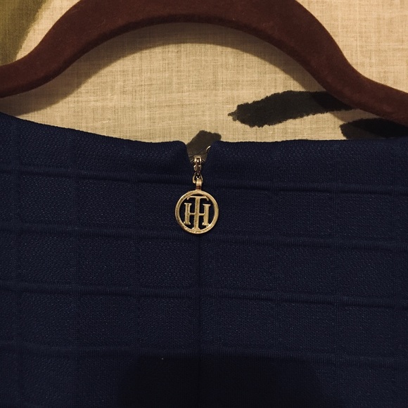 Tommy Hilfiger Square Pattern Bodycon Dress - Picture 4 of 4